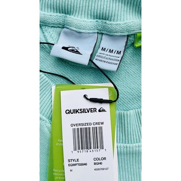 Quiksilver Women Oversized Crew neck sunscape Sweatshirt Size M EQWFT03040 BGH0 - Picture 3 of 7